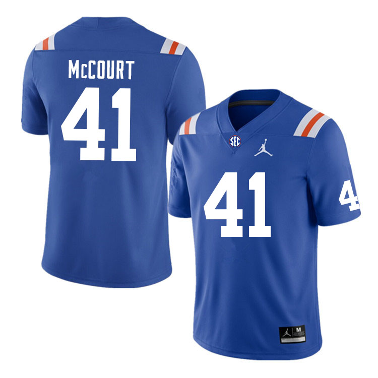 Men #41 Alex McCourt Florida Gators College Football Jerseys Sale-Throwback